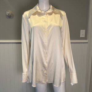 Dolce & Gabbana Cream Button Down Shirt